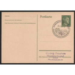 Ganzsache ANNABERG Cachet Occupation 250243 WW2