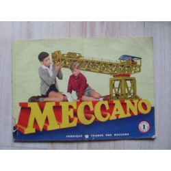 manuel d'instructions n 1 du jeu MECCANO 1954