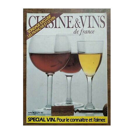 Cuisine et Vins de France Nº 375 Avril 1982