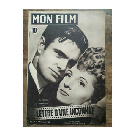 Mon Film n120 Lettre d'une inconnue 6 Décembre 1948