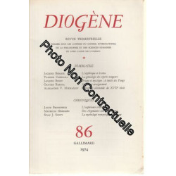 Diogène N° 86 Avril Juin 1974