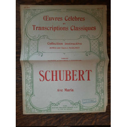 Oeuvres Célèbres - Transcriptions Classiques - Schubert Ave Maria