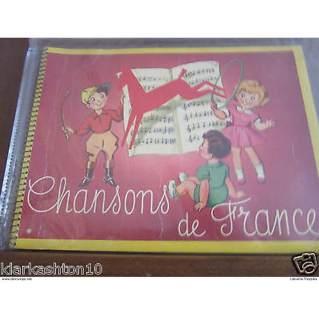 Album Chocolat Poulain "Chansons de France" vierge