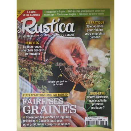 Rustica Le Magazine Du Jardinage Nº2751 / Séptembre 2022