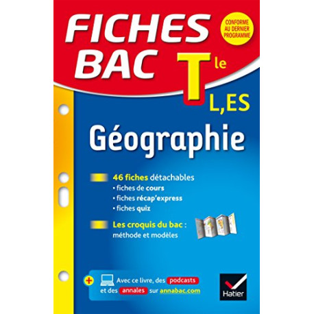 Fiches bac Géographie Tle L ES: fiches de révision - Terminale L ES