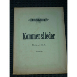 Kommerslieder Klavier zu 2 Händen Friedlaender Edition Peters N2803