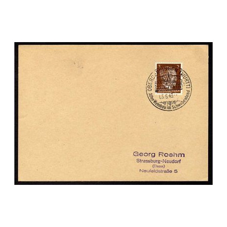 Allemagne n 706 Yv. cachet WW2 OBERDERDINGEN Timbre Allemand...