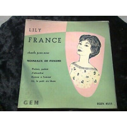 Lily France chante pour vous Moineaux de Paname 45t EGEX 4533