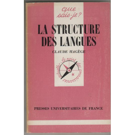 La structure des langues Que sais je ? n° 2006