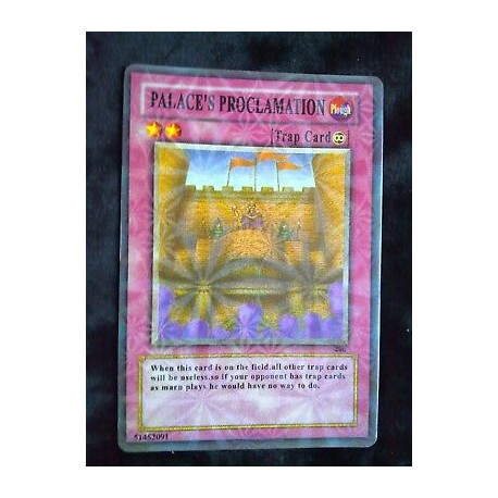 Palace's proclamation 206 Yu-Gi-Oh