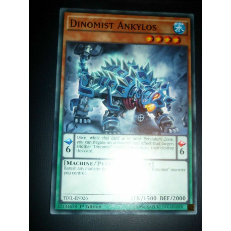 Dinomist Ankylos TDIL-EN026 Yu-Gi-OH 3