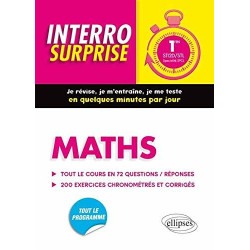 Interro Surprises Maths 1res STI2D/STL Spécialité SPCL Tout le...