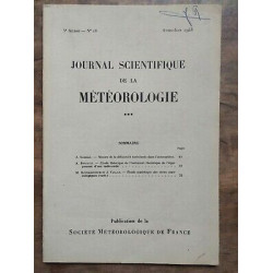 Journal Scientifique de la Météorologie Nº18 Avril Juin 1953