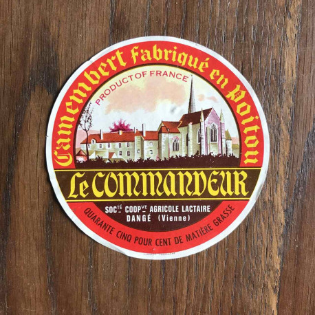 Camembert Fabriqué en Poitou Le COMMANDEUR