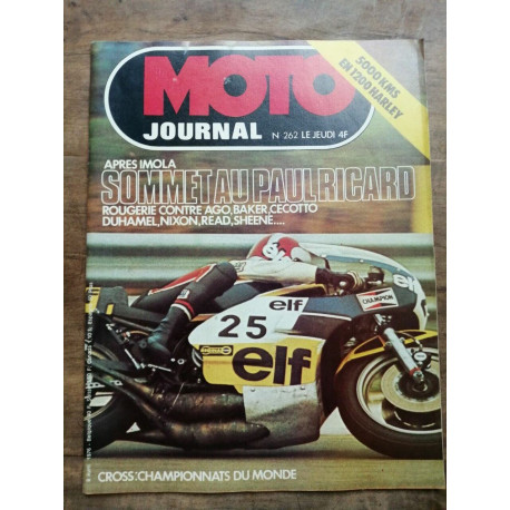 Moto Journal Nº 262 8 Avril 1976