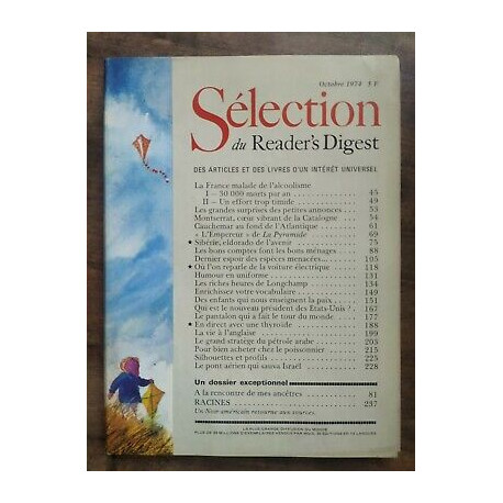 Sélection du Reader's Digest Octobre 1974