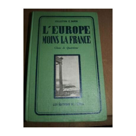 Collection baron L'Europe moins la france classe de quatrièmee