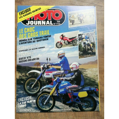 Moto Journal - Nº 742 27 Mars 1986