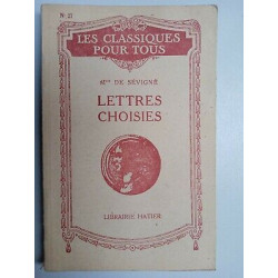 Mme Sévigné Lettres Choisies Librairie hatier 1946 nº442