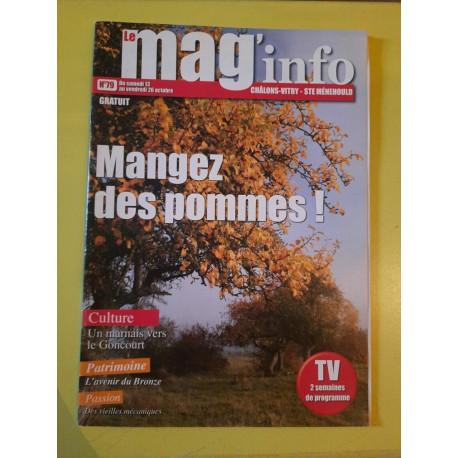 Le mag'info Nº 79 - Mangez des pommes