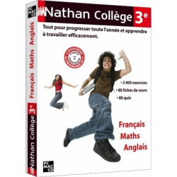 CD-ROM - Nathan collège 3ième - Français/Maths/Anglais - PC