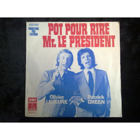 Pot pour rire Mr. le président 45 tours EMI