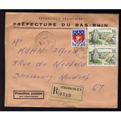 n1440 enveloppe Préfecture Bas-Rhin STRASBOURG R.P