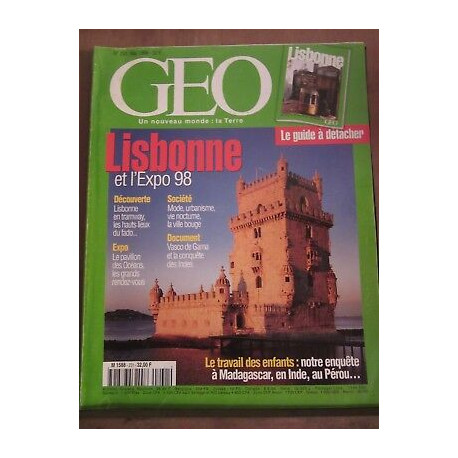 geo un nouveau monde la Terre n231 mai 1998 Lisbonne et l'Expo 98