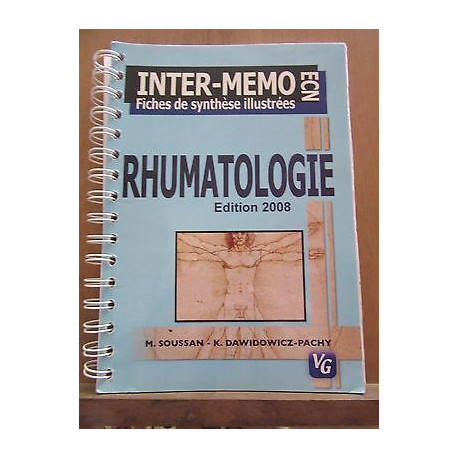 Soussan dawidowicz pachy Rhumatologie Edition inter memo ecn annoté