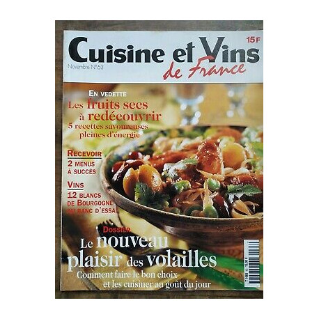 Cuisine et Vins de France Nº 63 Novembre 1999