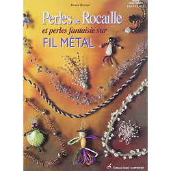 Perles de rocaille sur fil métal