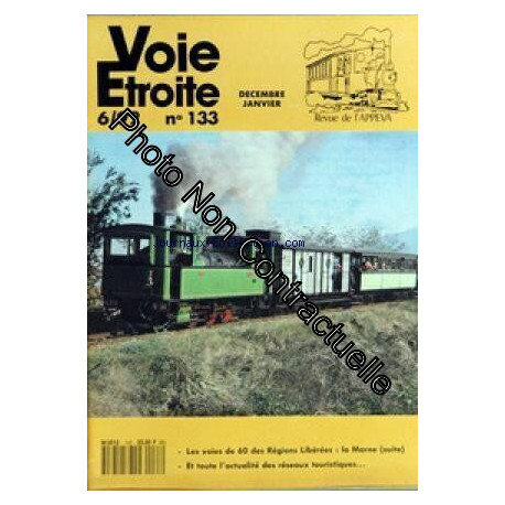 VOIE ETROITE [No 133] du 01/12/1992 - LES VOIES DE 60 DES REGIONS...