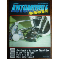 Automobile miniature n54 NOVEMBRE 1988 modélisme