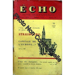 Echo Revue Internationale N° 36 Du 01/08/1949