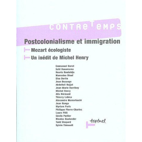 Contretemps n° 16 - postcolonialisme et immigration: Mozart...