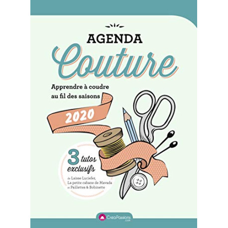 Agenda Couture 2020 - Apprendre à coudre au fil des saisons