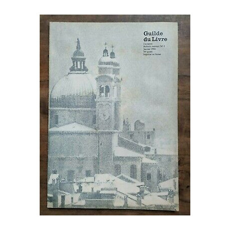 Guilde du Livre Nº 1 Lausanne Bulletin mensuel Janvier 1966