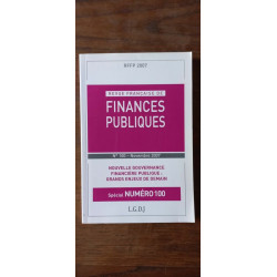 Revue Française De Finances Publiques n100 Novembre 2007 l g d j