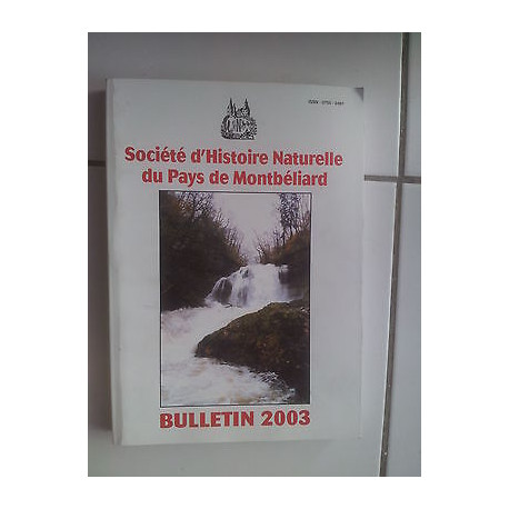 Société d'histoire naturelle du pays de Montbéliard bulletin