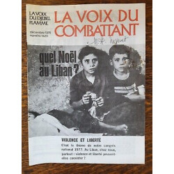 La Voix du Combattant n1420 Quel Noel au liban Décembre 1976