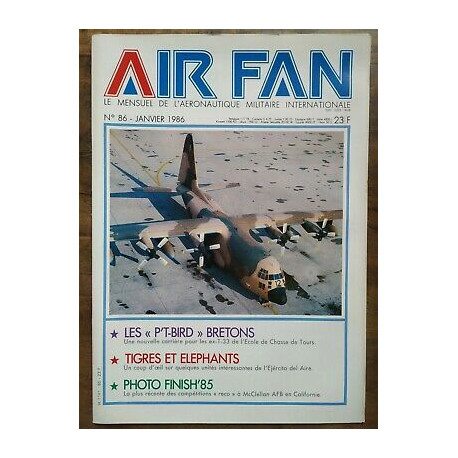 Air Fan Le Mensuel de L'aeronautique Militaire Nº 86 Janvier 1986