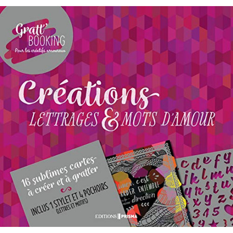 Gratt'Booking lettrages et mots d'amour