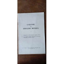 L'OEuvre de Gregor Mendel n3 juliet septembre 1961