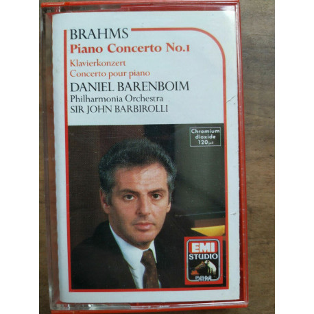 Brahms Piano Concerto No 1 - Cassette Audio-K7 EMI Studio