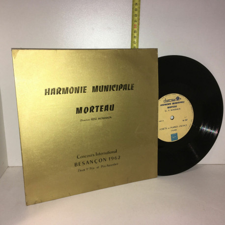 Vinyle 33 TOURS René Monbaron HARMONIE MUNICIPALE MORTEAU