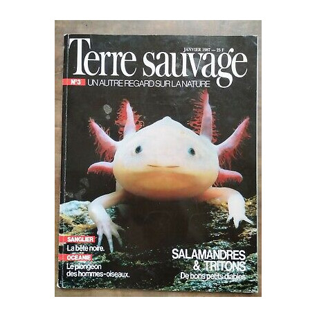 Terre Sauvage n3 Janvier 1987 Salamandres et Tritons