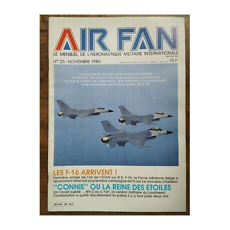 Air Fan Le Mensuel de L'aeronautique Militaire Nº 25 Novembre 1980