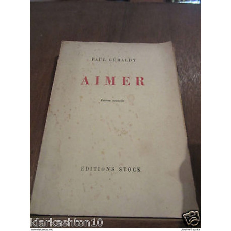 Aimer édition nouvelle