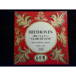 Beethoven Sonate N14 op.27 Clair de lune-Michel Queval 45t GEM...