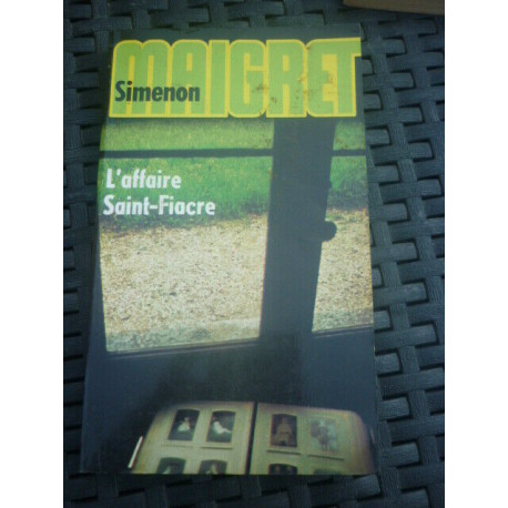 simenon MAIGRET L'affaire saint fiacre PRESSES pocket 1986